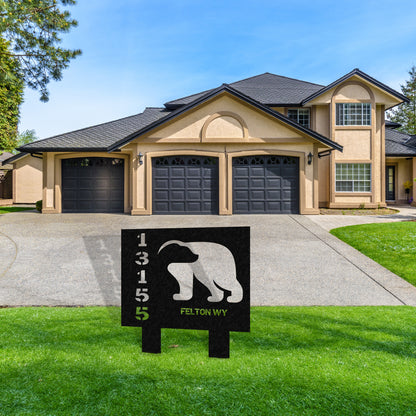 Wilderness Metal Address Sign