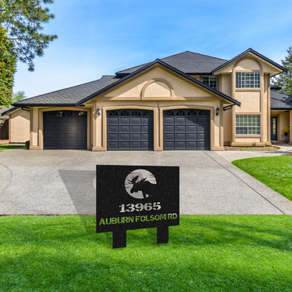 Wilderness Metal Address Sign