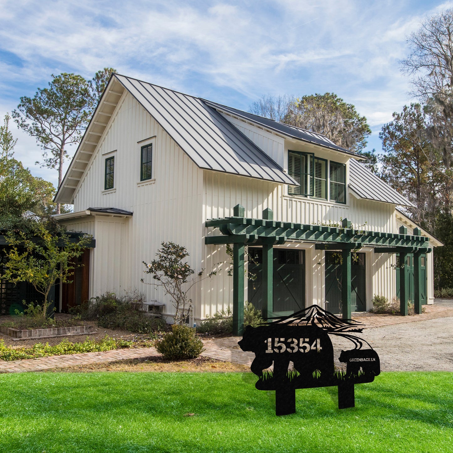 Wilderness Metal Address Sign
