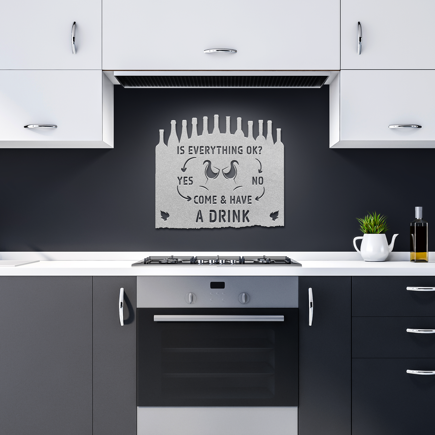 is_everything_ok_metal_sign_wine_Silver_Dark_Kitchen_Mockup.png