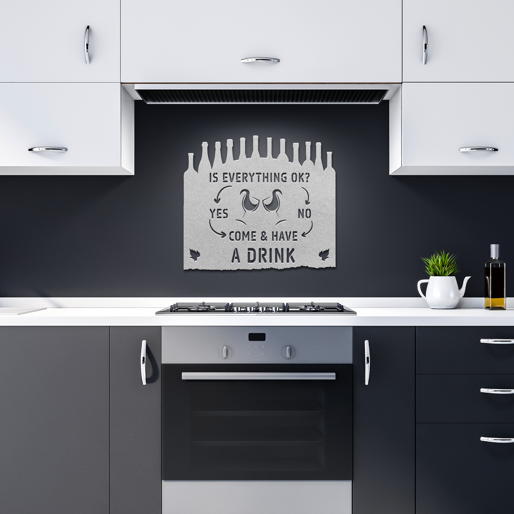 is_everything_ok_metal_sign_wine_Silver_Dark_Kitchen_Mockup.png