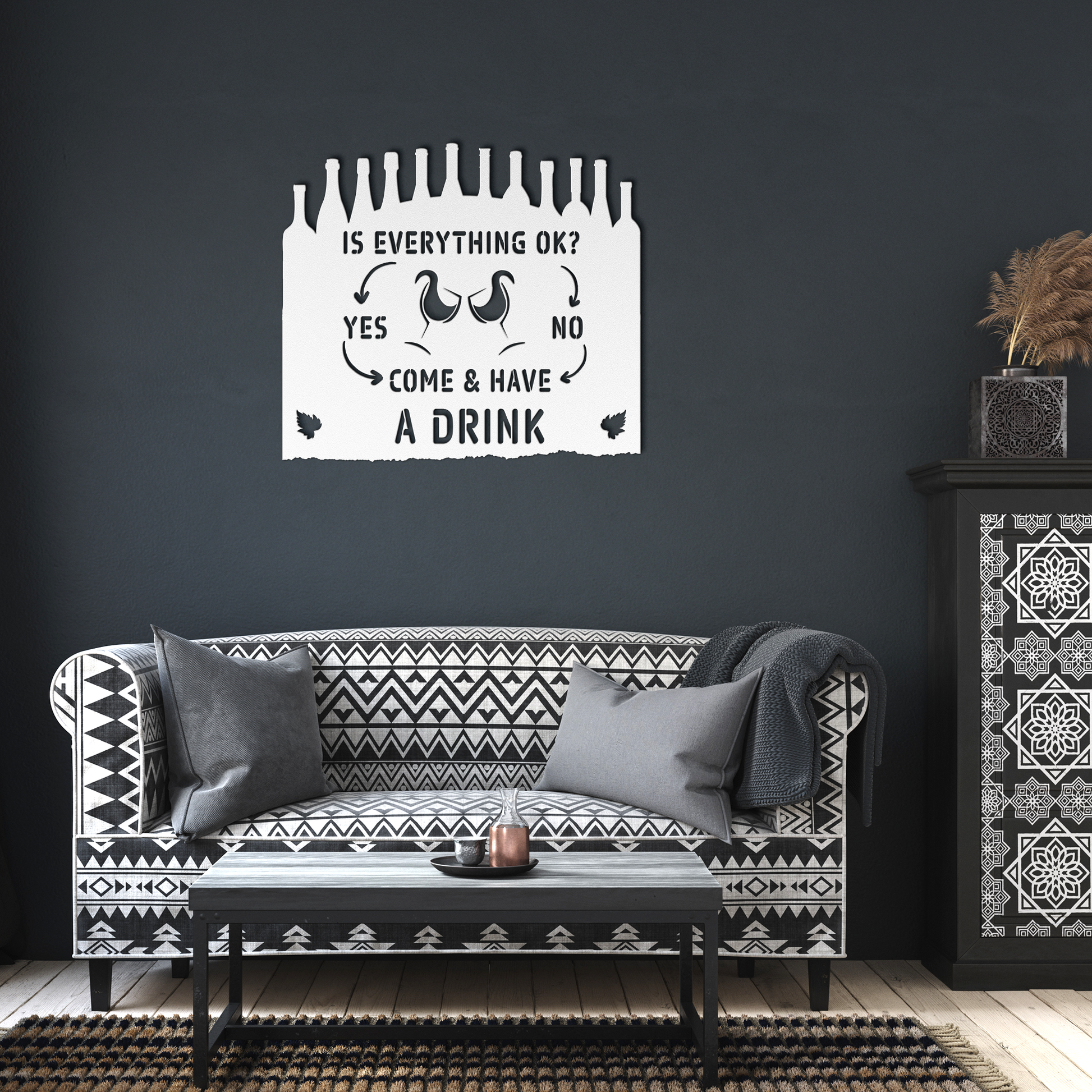 is_everything_ok_metal_sign_wine_White_Dark_Living_Room_Mockup.png