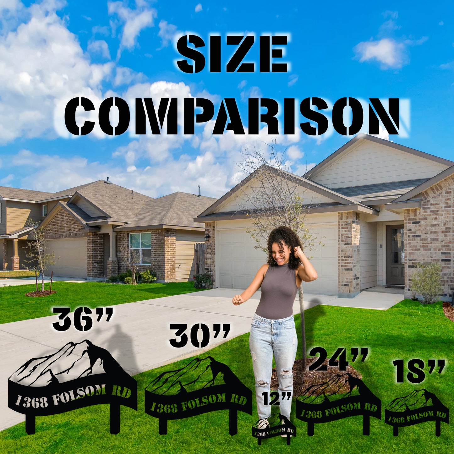 Wilderness Metal Address Sign