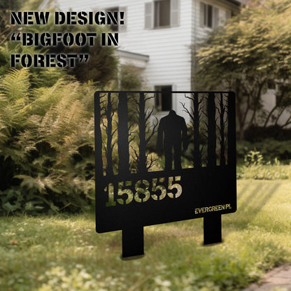 Bigfoot Metal Address Sign