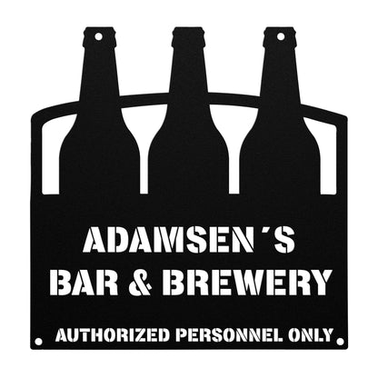 Bar & Brewery Custom Metal Sign with your text