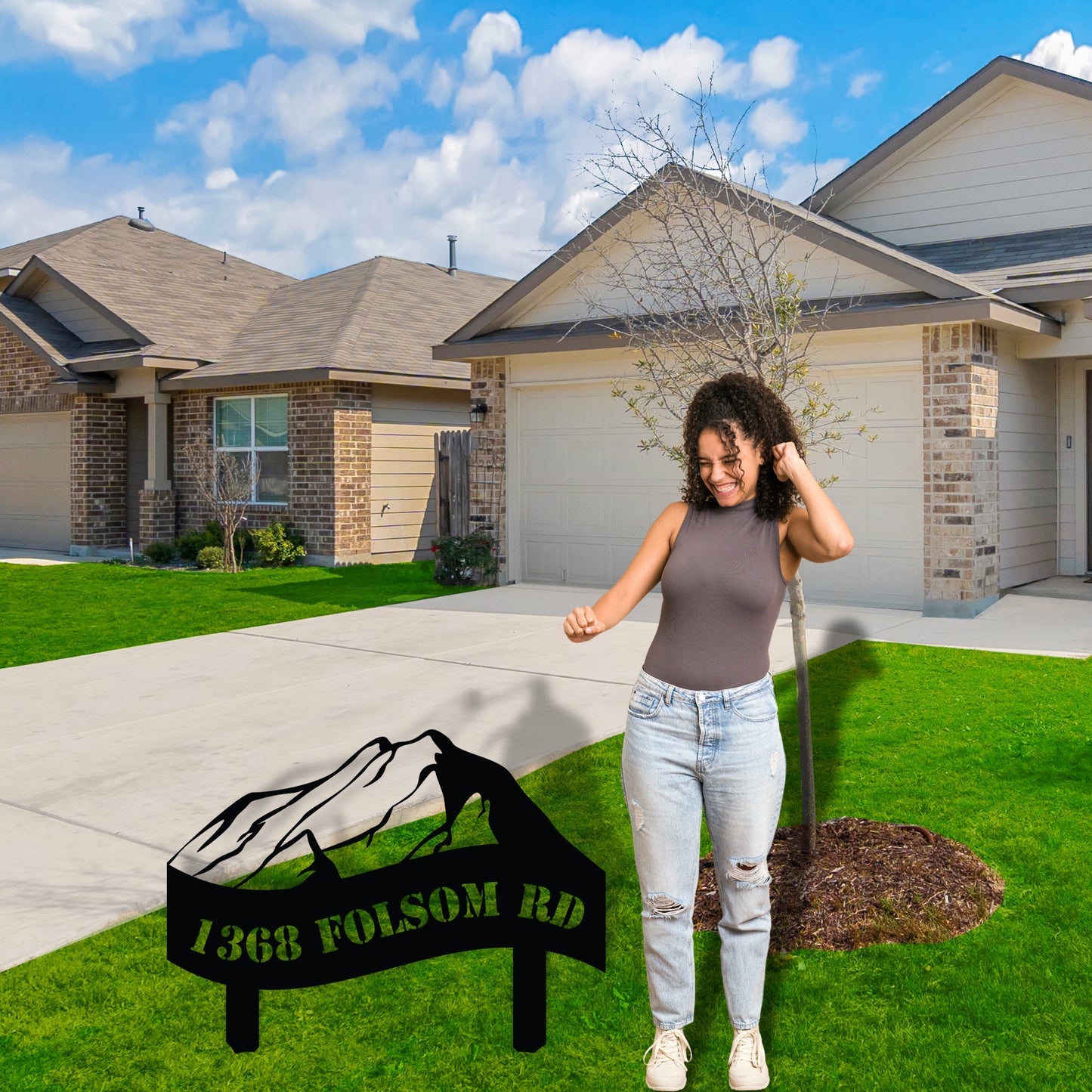 Wilderness Metal Address Sign