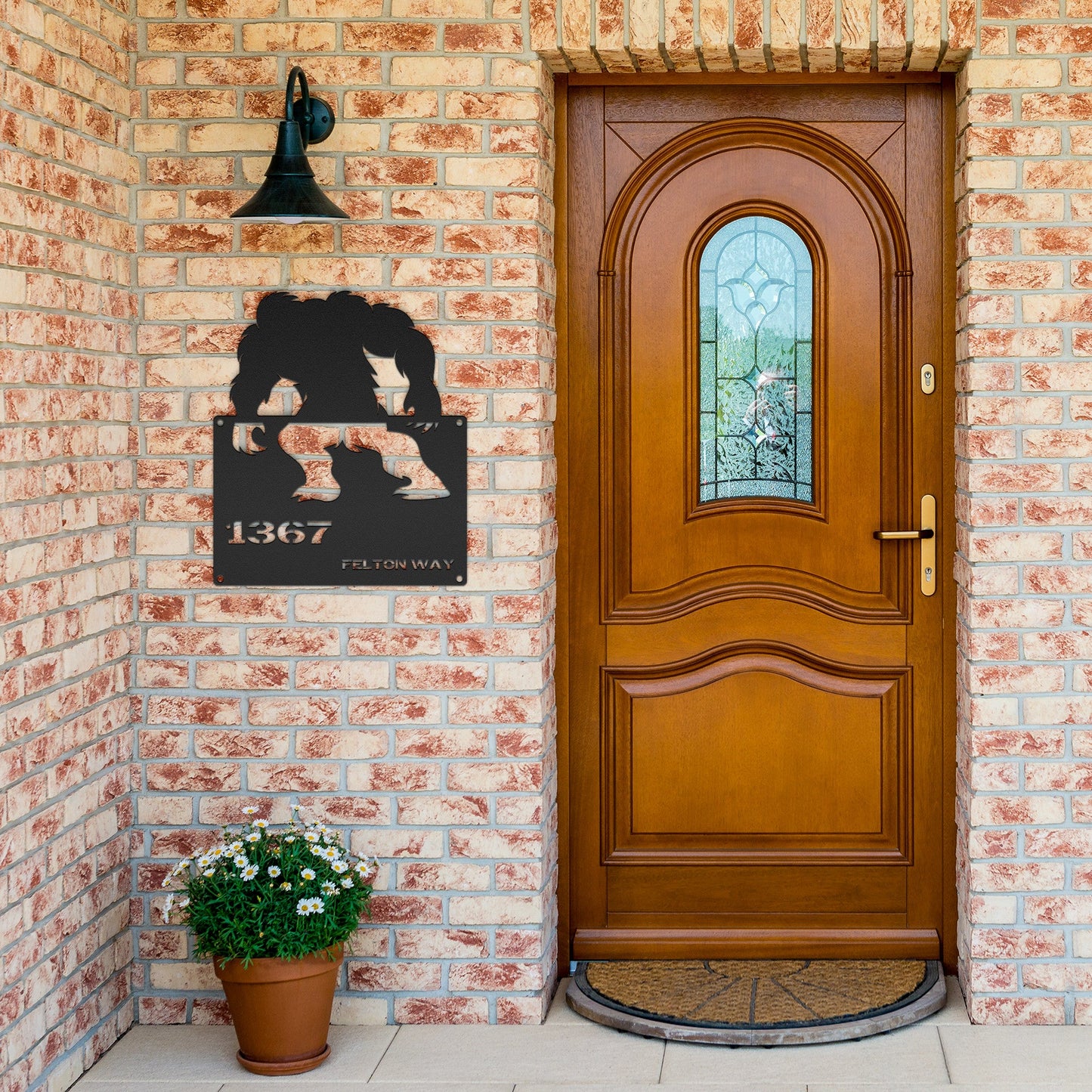 Bigfoot Metal Address Sign