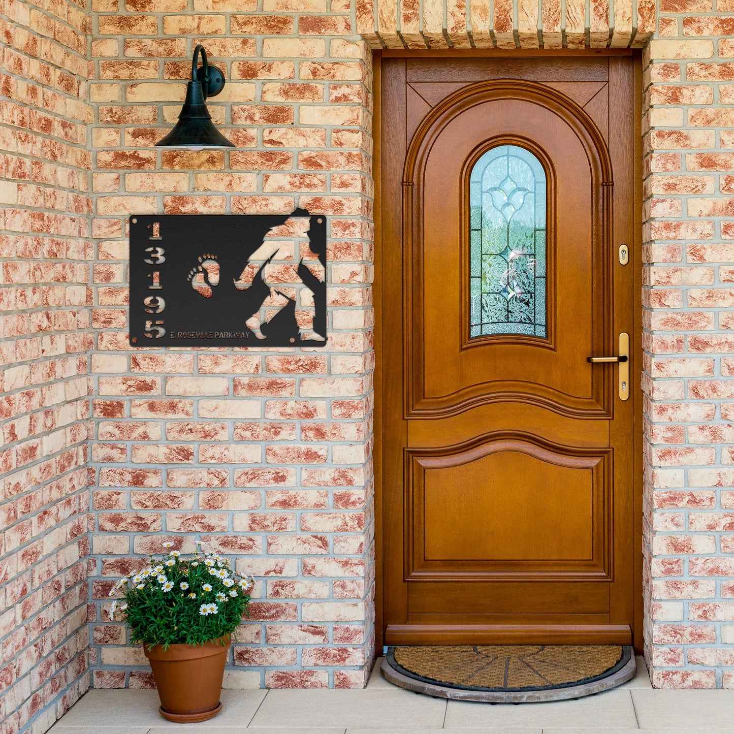 Bigfoot Metal Address Sign