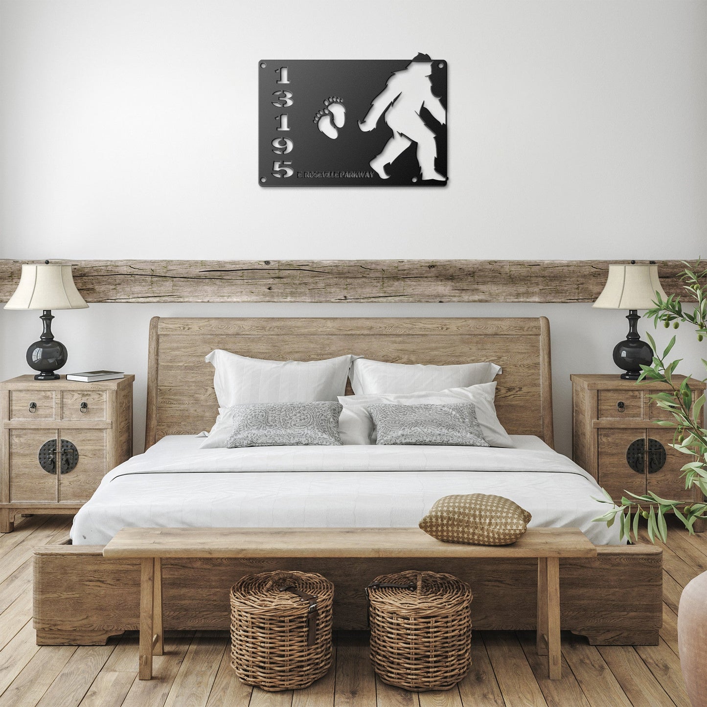 Bigfoot Metal Address Sign