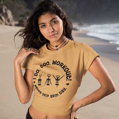 Funny Wine Lover Cropped T-Shirt - Cute Summer Shirt for Women