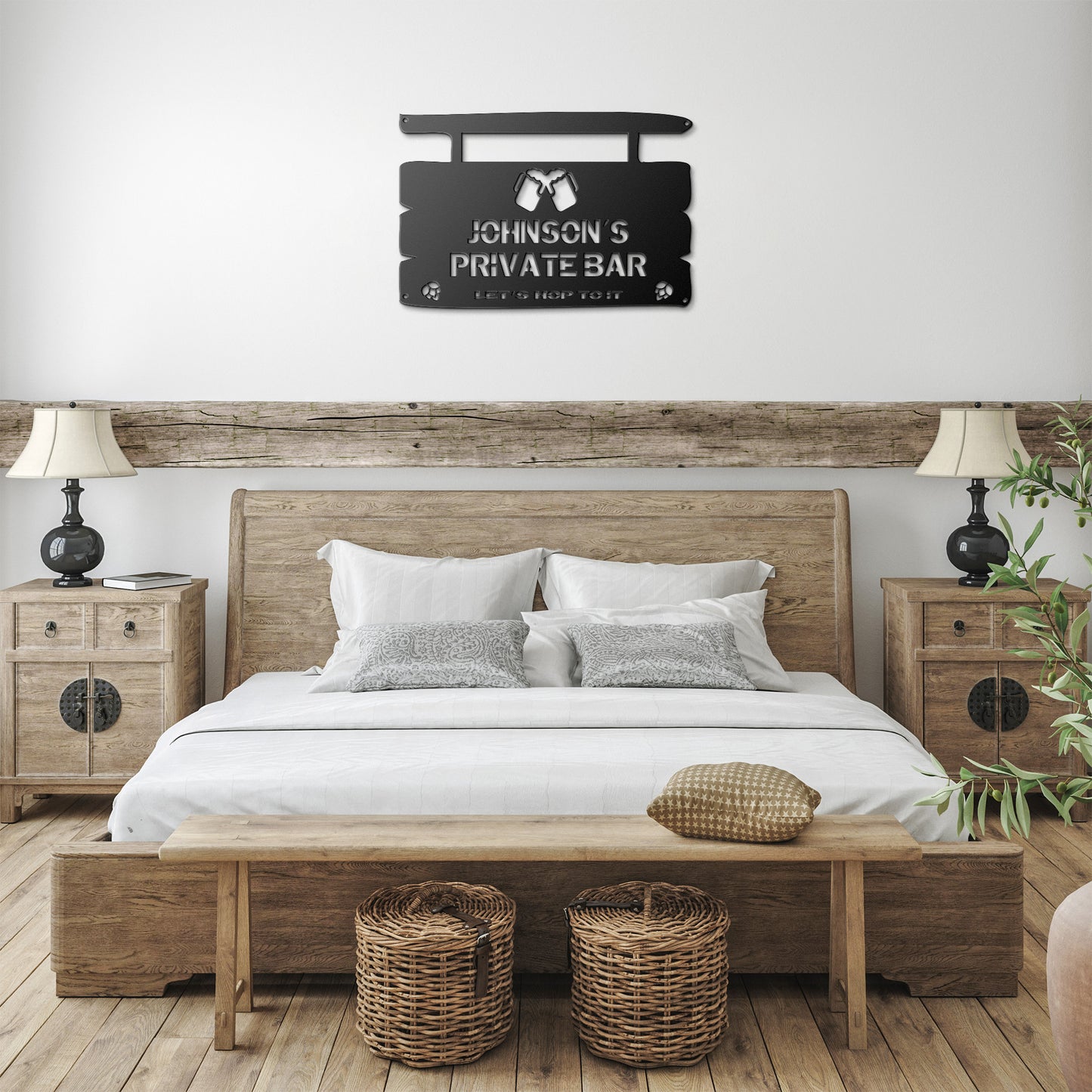 Bar & Brewery Custom Metal Sign with your text