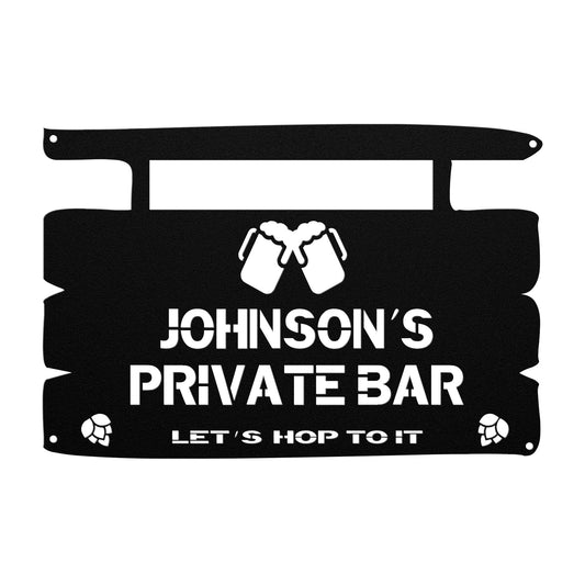 Bar & Brewery Custom Metal Sign with your text