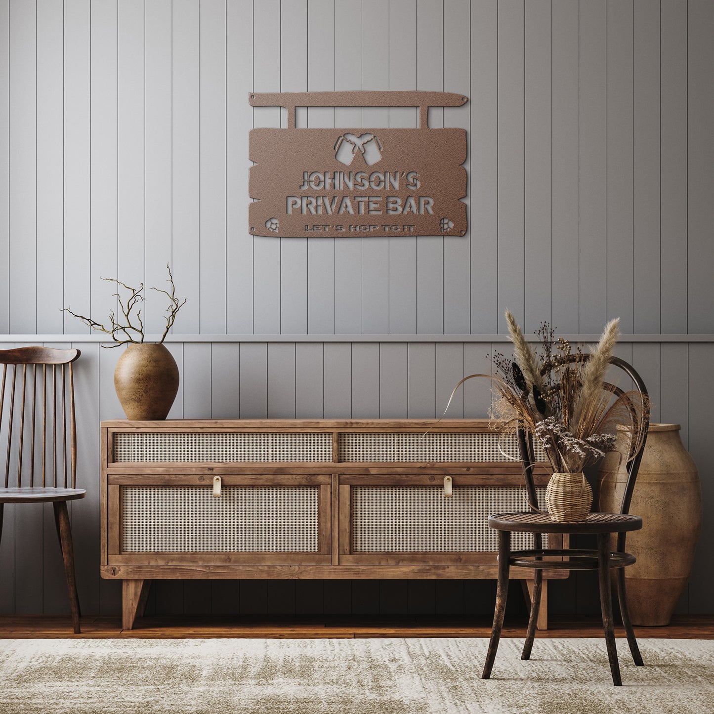 Bar & Brewery Custom Metal Sign with your text