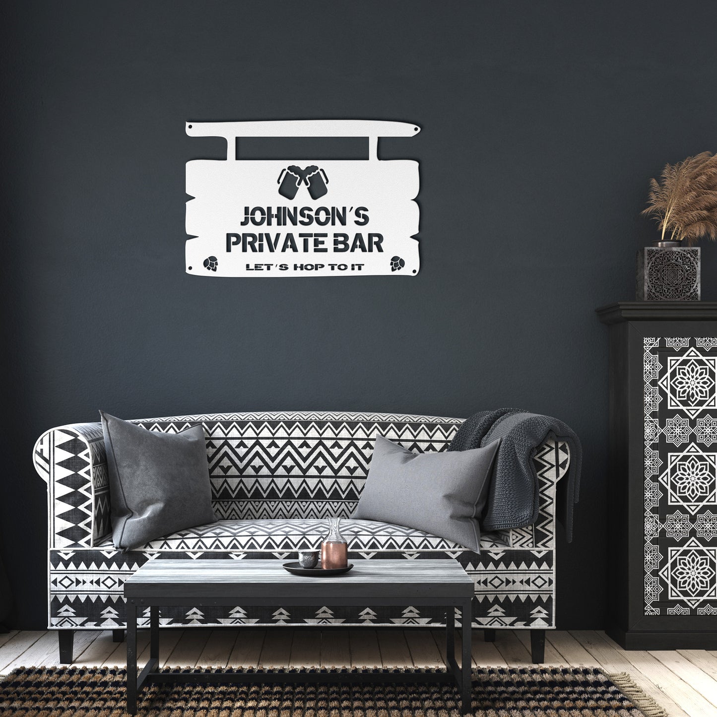 Bar & Brewery Custom Metal Sign with your text