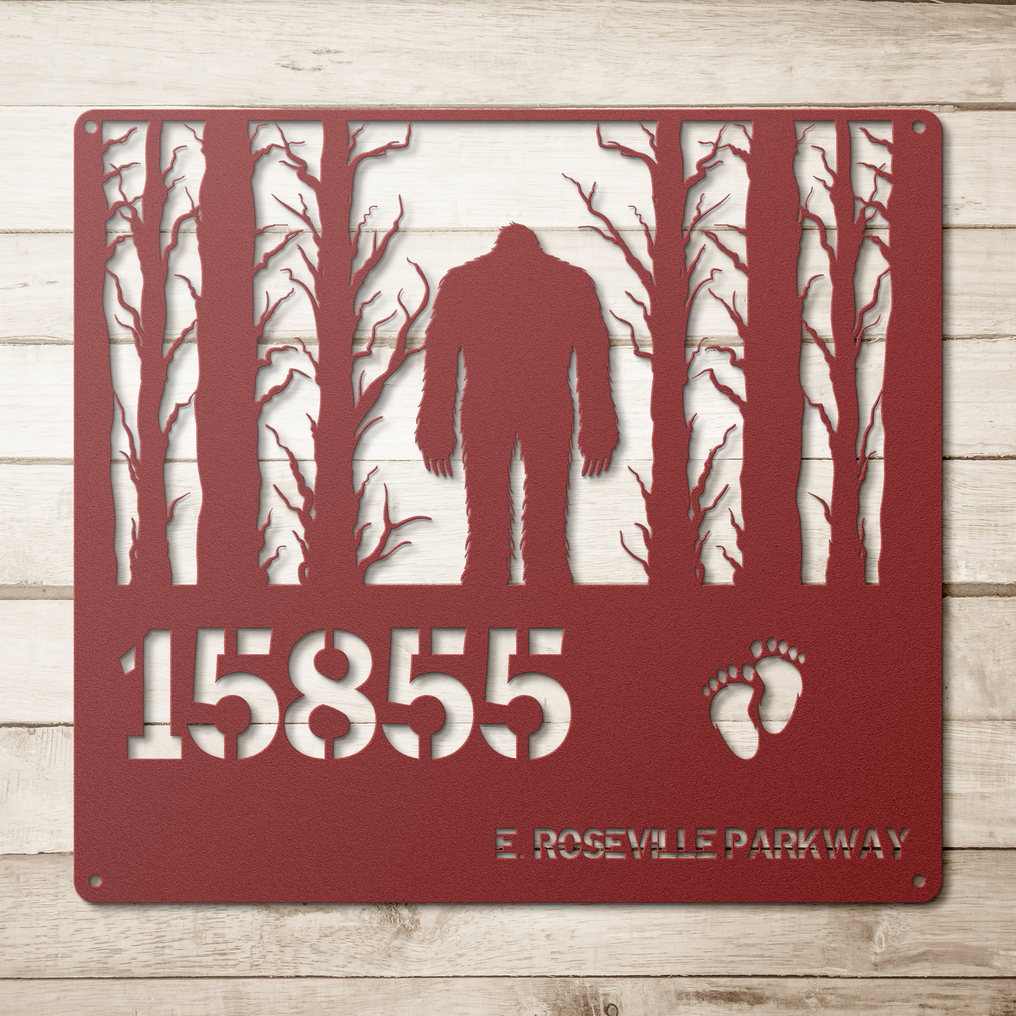 Bigfoot Address House sign