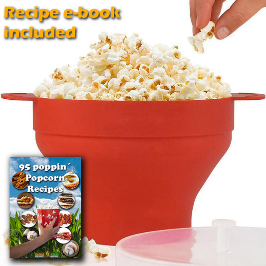 Movie Lover´s Silicone Popcorn Popper & free bonus ebook- 95 Popping Popcorn Recipes